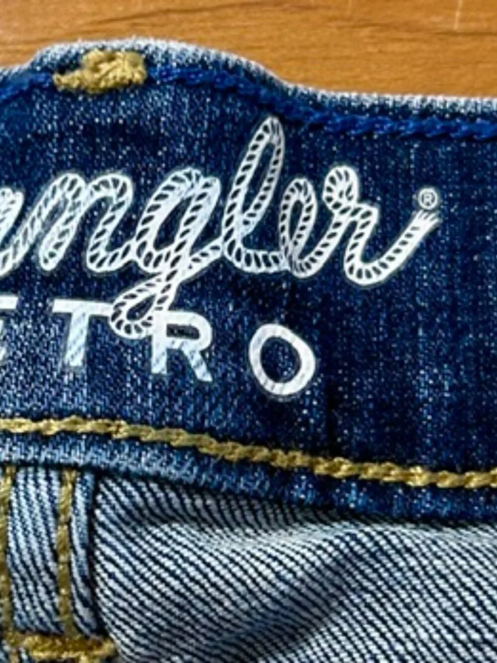 Wrangler Retro Jeans Mens Sz 32/32 Blue Dark Wash Slim Boot Cut Western Cowboy